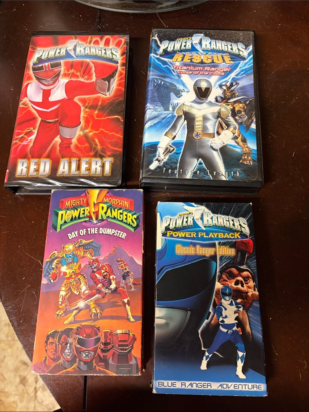 Power Ranger VHS Bundle - Red, Blue, Black - Picture 2 of 6